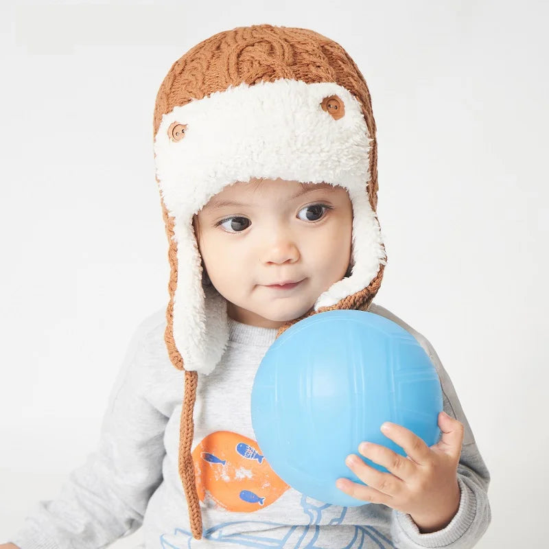 0-5Years Autumn Winter Baby Knitted Hat