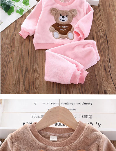 New Winter Baby Girls Boys Home wear Sets