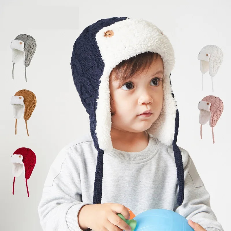 0-5Years Autumn Winter Baby Knitted Hat