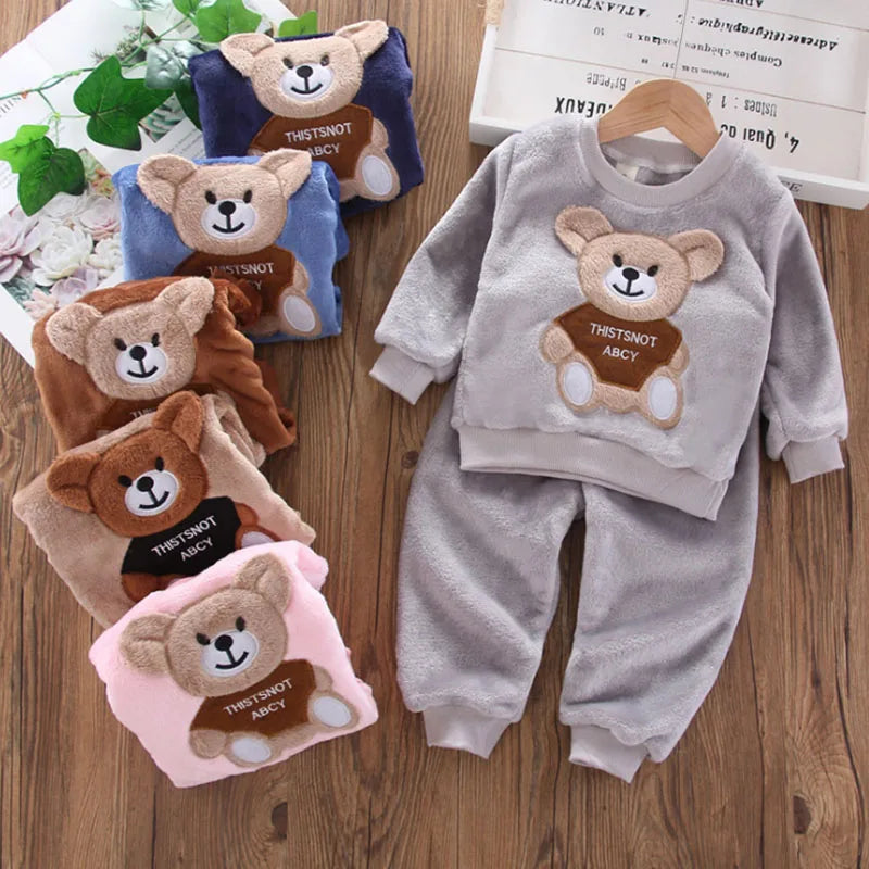 New Winter Baby Girls Boys Home wear Sets