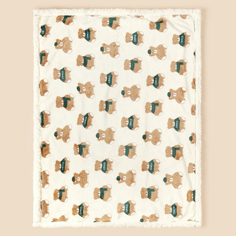 Winter Baby Blanket Fleece Warm Quilt