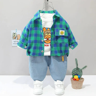 Spring and Autumn suit baby boy and girl
