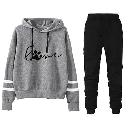 Jogging Two Piece Set for Women Stripe Women's Tracksuit Loose and Comfortable Women's Sports Suit Casual Daily 2024 Hoodie Sets