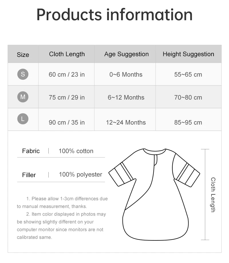 Sleeping Bag For Babies 0-24Months