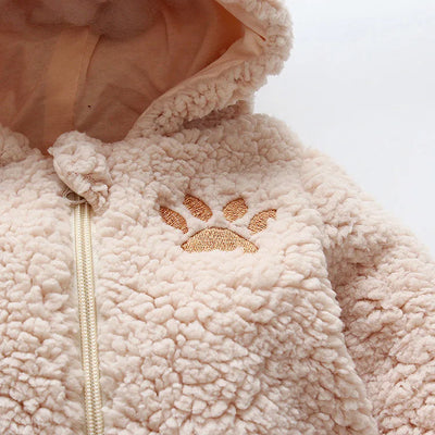 Baby Winter Thick Romper Solid Cotton Warm