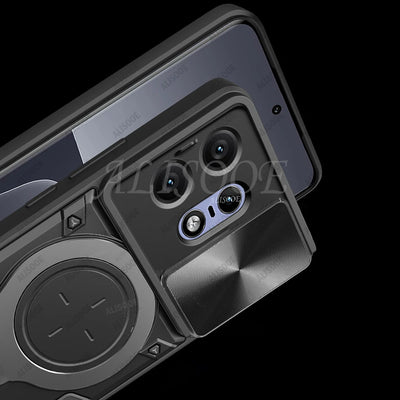 For Motorola Edge 50 Pro 40 Neo 50 Fusion Ultra G75 G55 Case Slide Camera Ring Holder Cover for Moto E15 G05 G15 G35 Capa Funda
