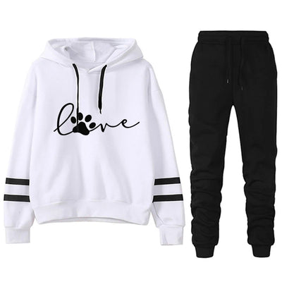 Jogging Two Piece Set for Women Stripe Women's Tracksuit Loose and Comfortable Women's Sports Suit Casual Daily 2024 Hoodie Sets