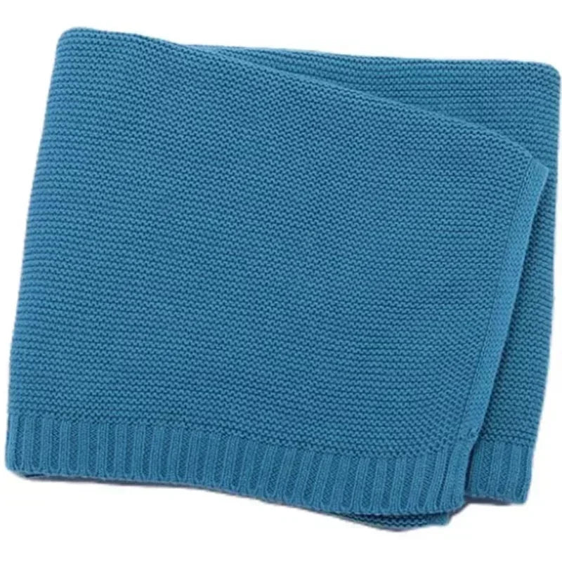 Personalized Name Baby Knitted Blanket Cotton for Winters