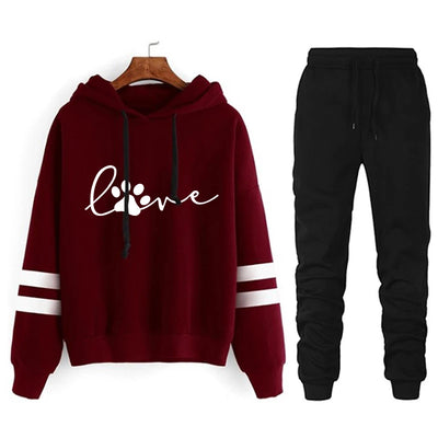 Jogging Two Piece Set for Women Stripe Women's Tracksuit Loose and Comfortable Women's Sports Suit Casual Daily 2024 Hoodie Sets