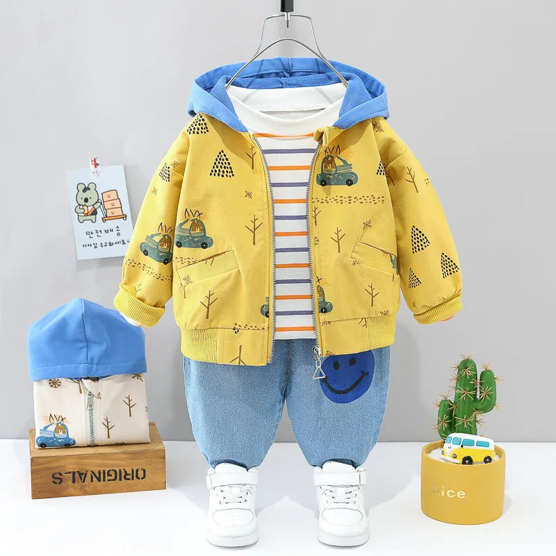 Spring and Autumn suit baby boy and girl