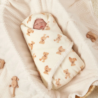 Winter Baby Blanket Fleece Warm Quilt