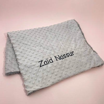 Custom Name Personalised Newborn Baby Blanket