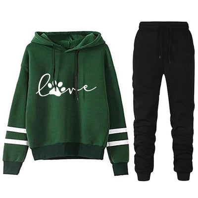 Jogging Two Piece Set for Women Stripe Women's Tracksuit Loose and Comfortable Women's Sports Suit Casual Daily 2024 Hoodie Sets
