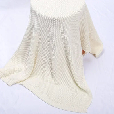 Personalized Name Baby Knitted Blanket Cotton for Winters