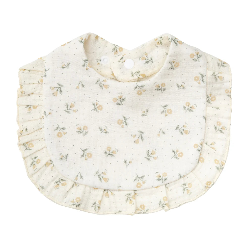 Flower Print Baby Bibs