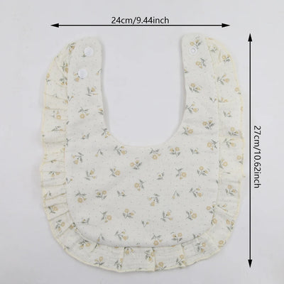 Flower Print Baby Bibs
