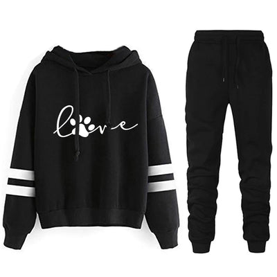 Jogging Two Piece Set for Women Stripe Women's Tracksuit Loose and Comfortable Women's Sports Suit Casual Daily 2024 Hoodie Sets