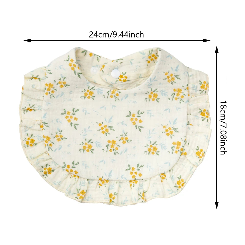 Flower Print Baby Bibs