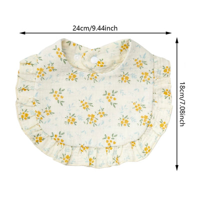 Flower Print Baby Bibs