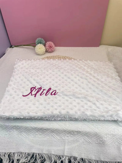 Custom Name Personalised Newborn Baby Blanket