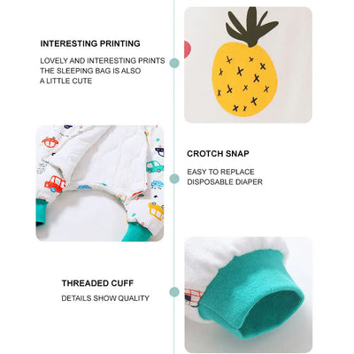 Baby Cartoon Split-legged Sleepsacks