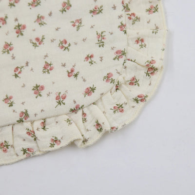 Flower Print Baby Adjustable Snap Saliva Towel