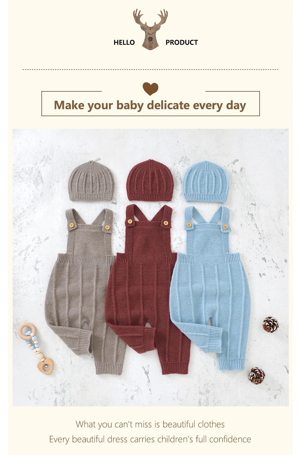 Baby Romper with Hat
