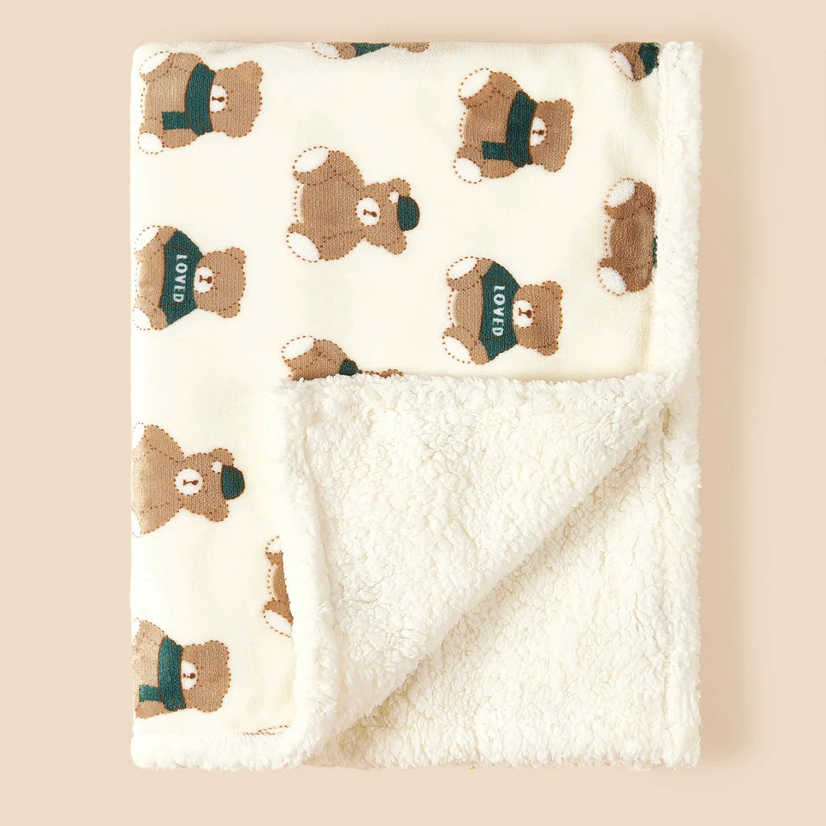 Winter Baby Blanket Fleece Warm Quilt