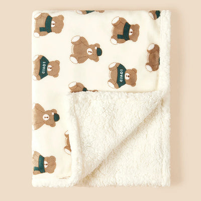 Winter Baby Blanket Fleece Warm Quilt