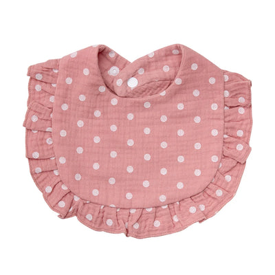 Flower Print Baby Adjustable Snap Saliva Towel