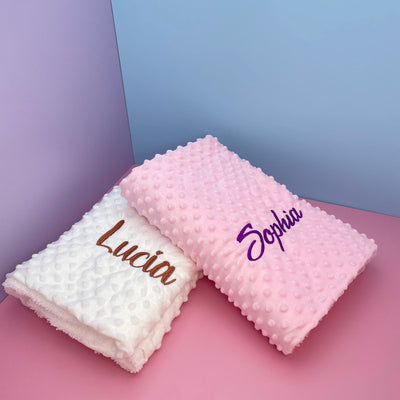 Custom Name Personalised Newborn Baby Blanket