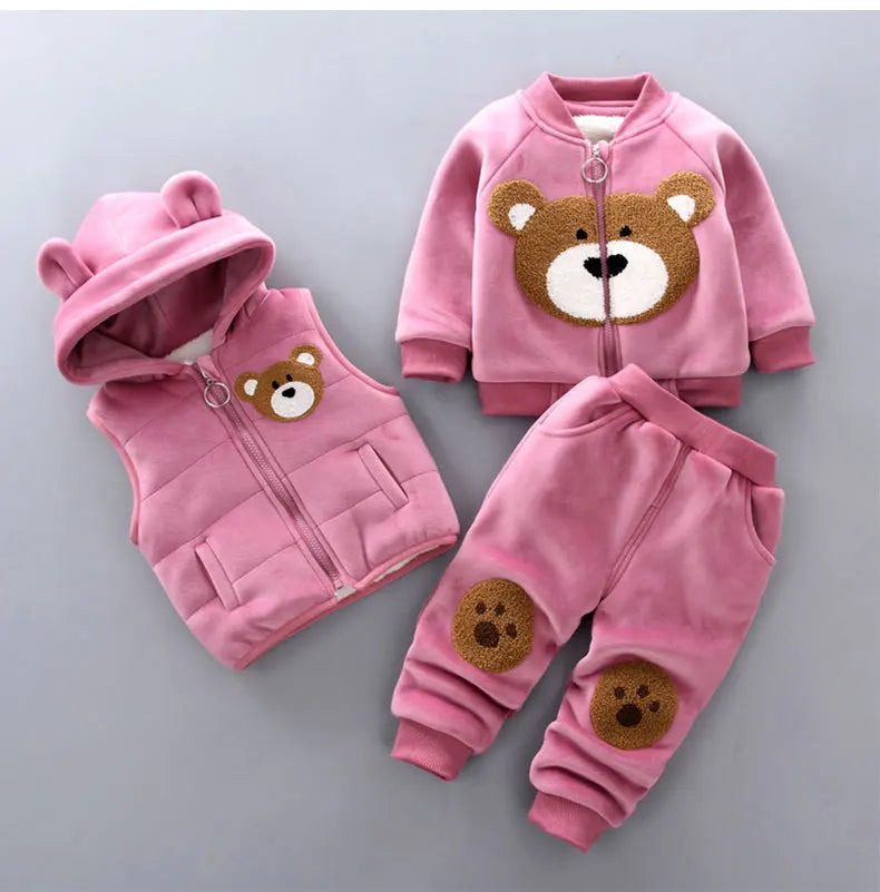 3PCS Winter Autumn Toddler Baby Suit