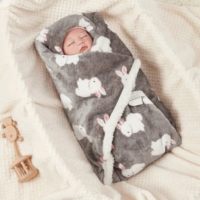 Winter Baby Blanket Fleece Warm Quilt