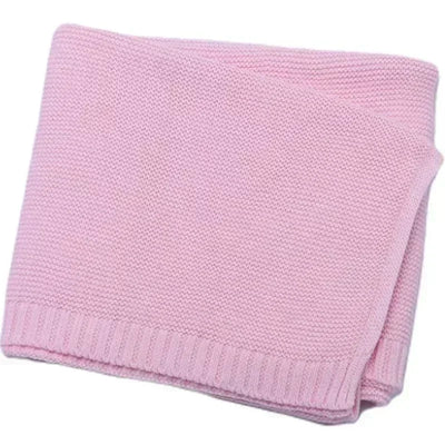 Personalized Name Baby Knitted Blanket Cotton for Winters