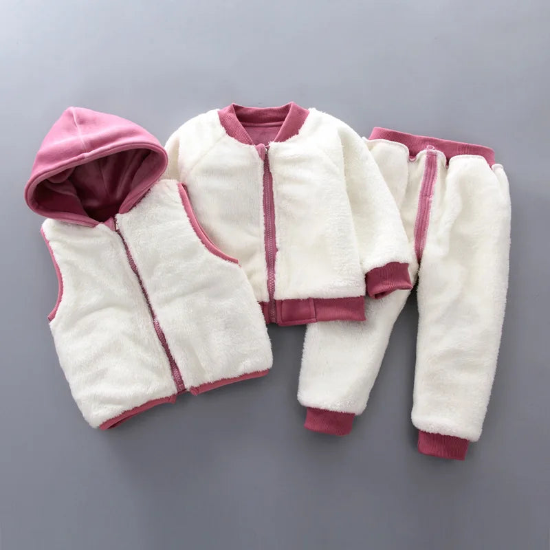 3PCS Winter Autumn Toddler Baby Suit