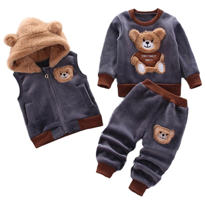 3PCS Winter Autumn Toddler Baby Suit