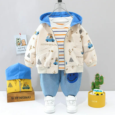 Spring and Autumn suit baby boy and girl