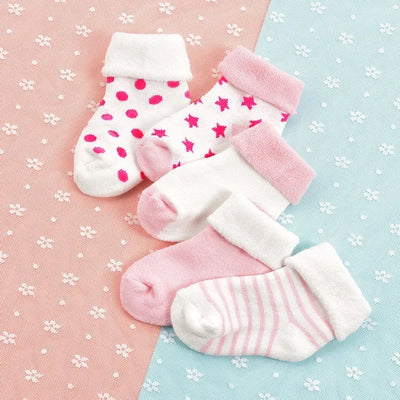 5 Pairs Autumn Winter Warm Strip Baby Sock