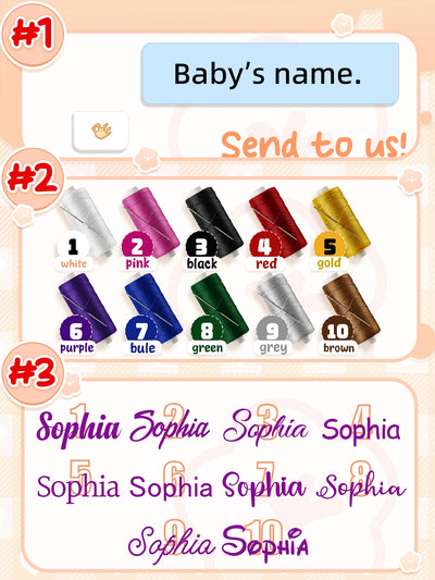Custom Name Personalised Newborn Baby Blanket