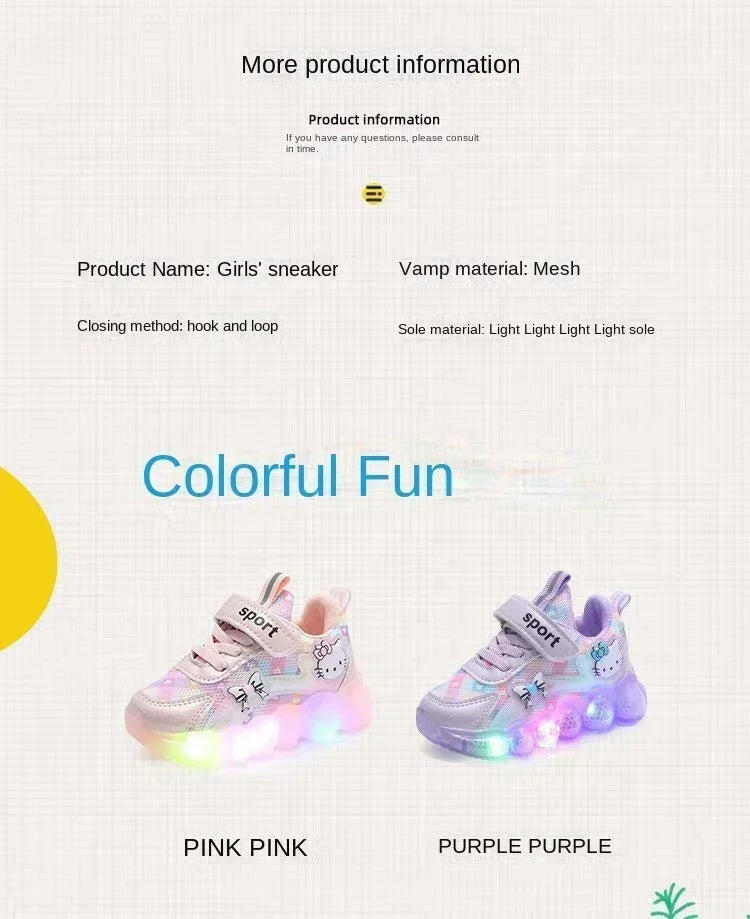 Cute Hello Kitty Casual Shoes for Kids