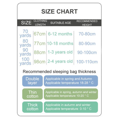Baby Cartoon Split-legged Sleepsacks