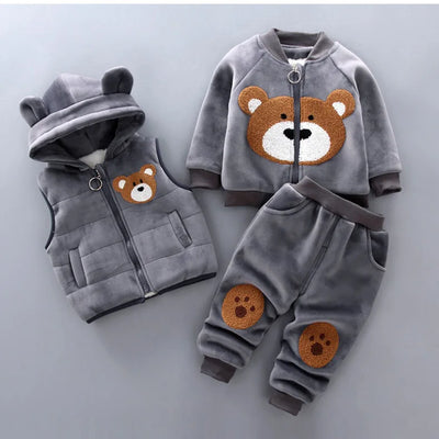 3PCS Winter Autumn Toddler Baby Suit